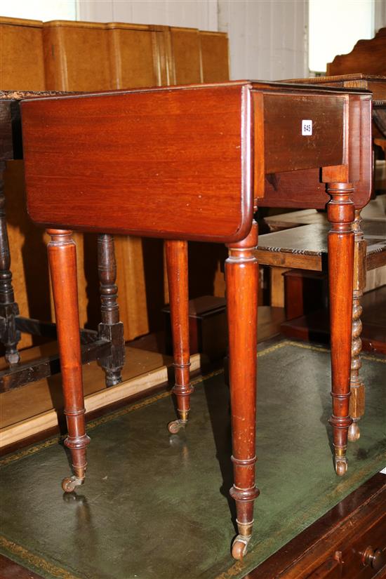 Small mahogany drop leaf table